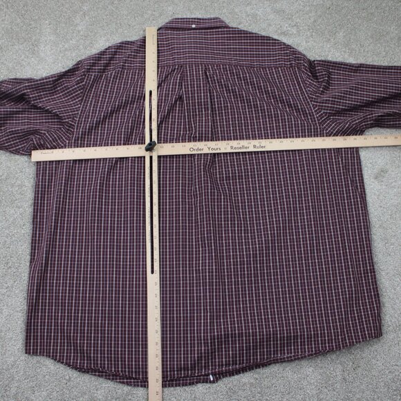 Duluth Wrinklefighter Shirt Men 3XL XXX Red/White Check Relaxed Fit L/S Cotton - Picture 9 of 12